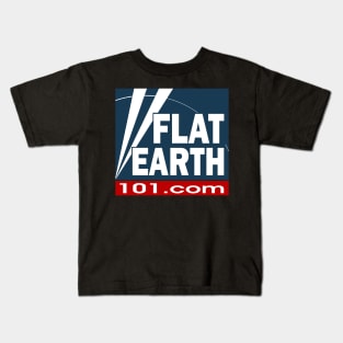 Flat Earth - FlatEarth101.com Kids T-Shirt